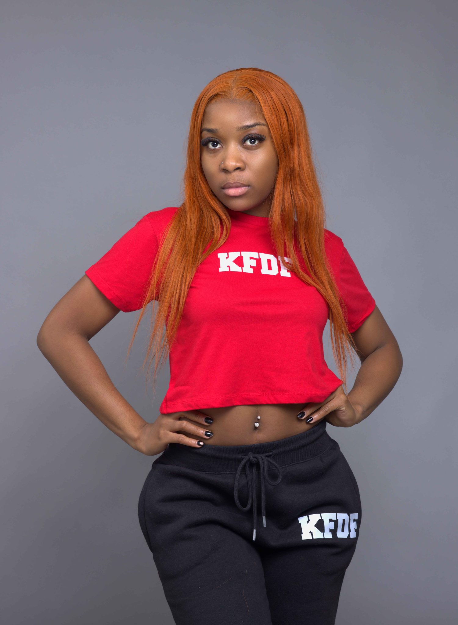Red croptop shirt
